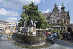 Neptunbrunnen auf dem Domshof in Bremen