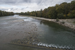 Der Fluss Lech bei Augsburg