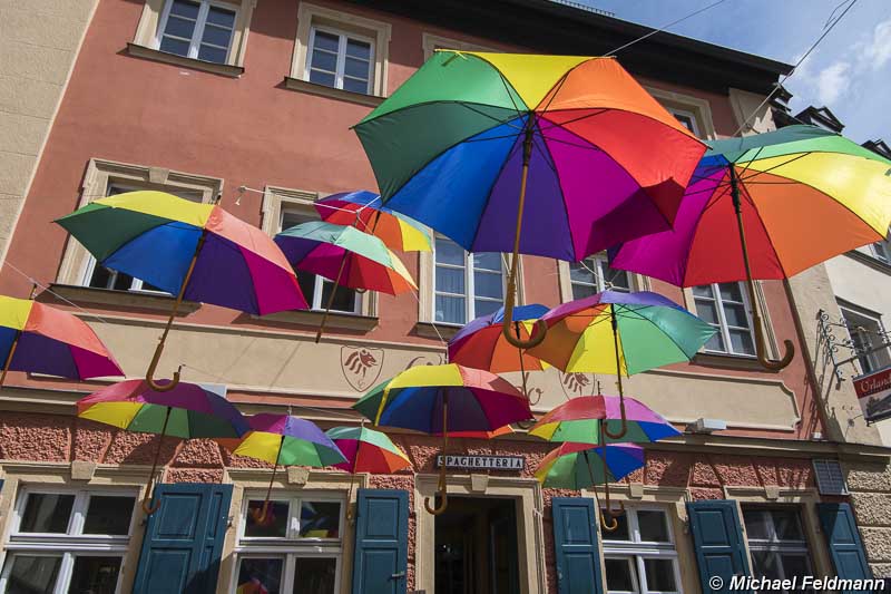 Bamberg Regenschirm Gasse