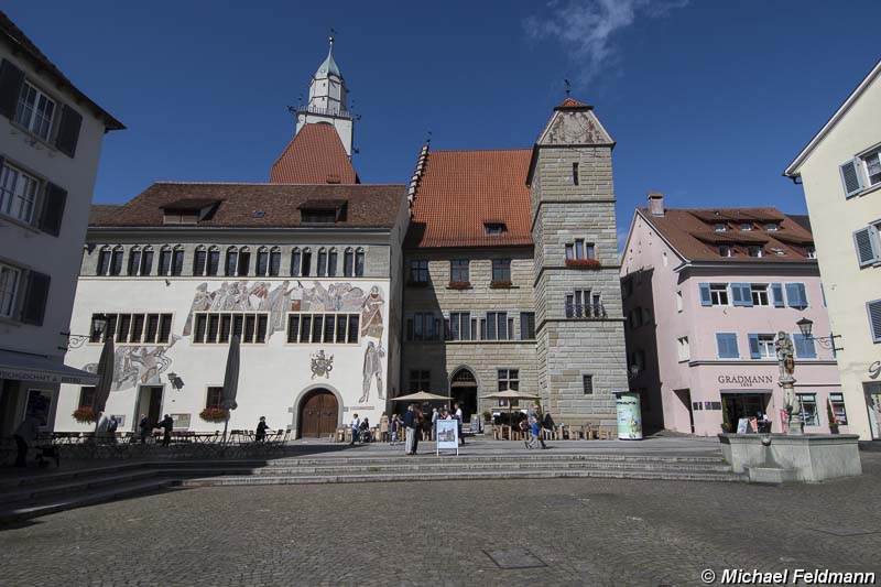 Überlingen Marktplatz und Rathaus