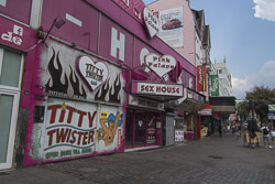 Die Reeperbahn in St. Pauli