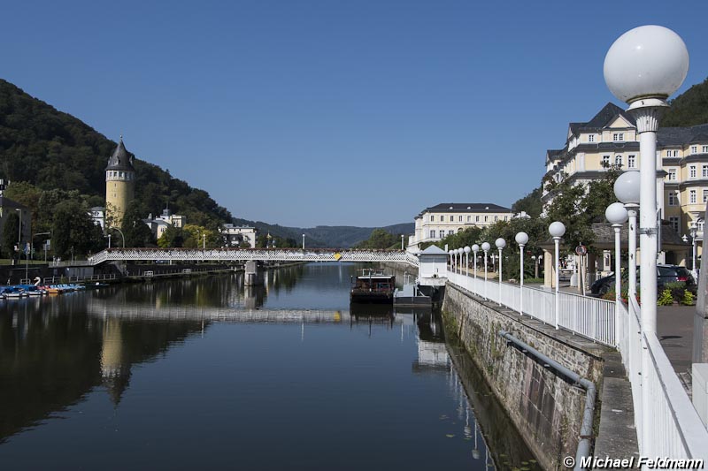 Bad Ems Jacques-Offenbach-Promenade mit Kurbrücke