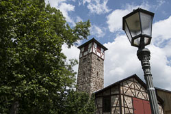 Wachturm mit Stadtmauer in Hessisch Lichtenau
