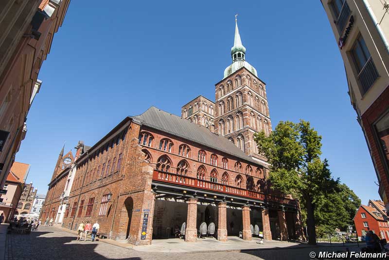 Rathaus-Rückseite in Stralsund